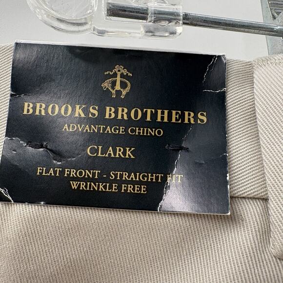 NWT Brooks Brothers Clark Light Weight Advantage Chino Wrinkle Free Pant 40 x 32 - Picture 9 of 16